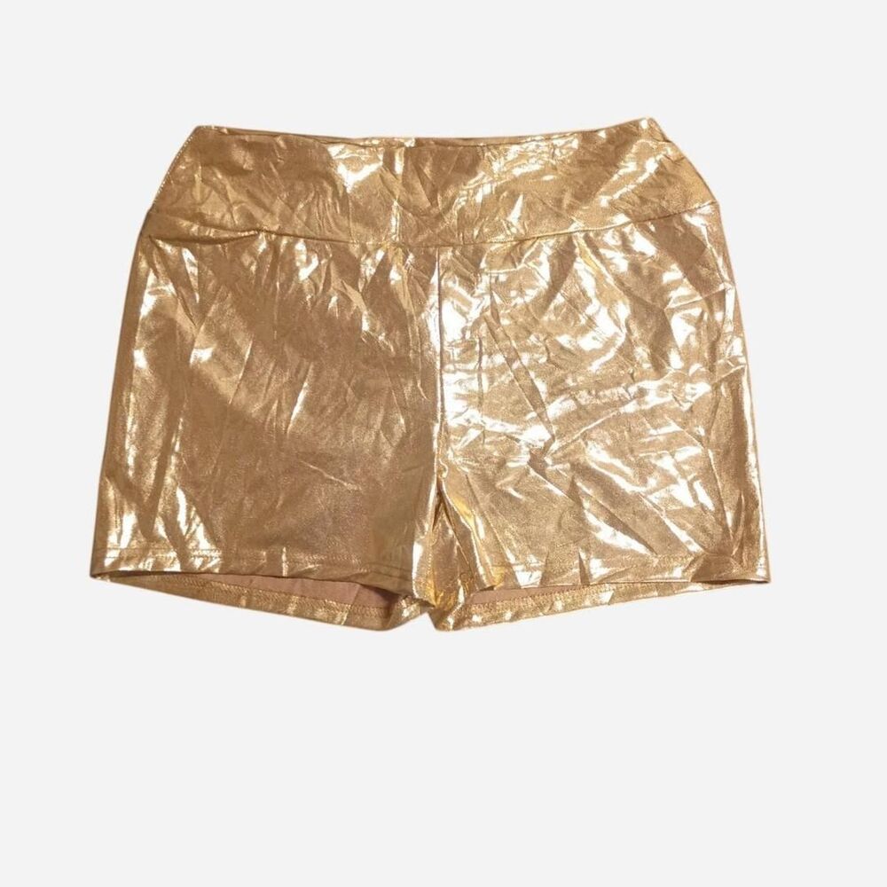 Shein Women's Gold Shorts